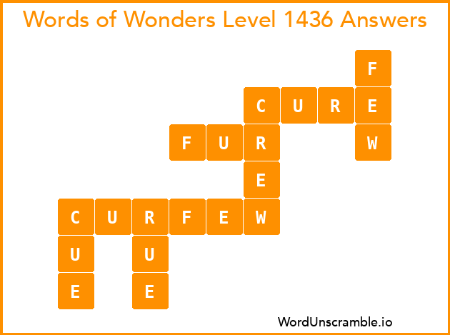 Words of Wonders Level 1436 Answers