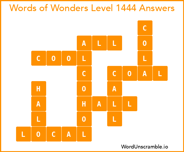 Words of Wonders Level 1444 Answers