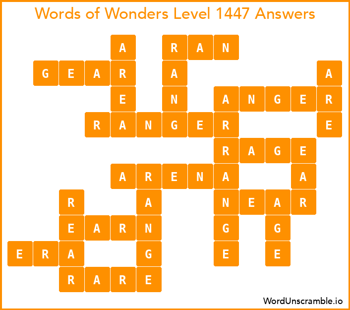 Words of Wonders Level 1447 Answers
