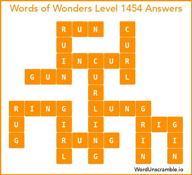 Words of Wonders Level 1454 Answers