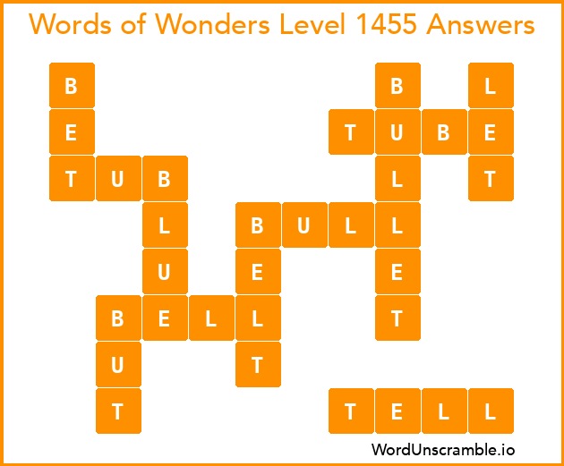 Words of Wonders Level 1455 Answers