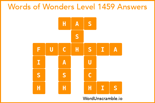 Words of Wonders Level 1459 Answers