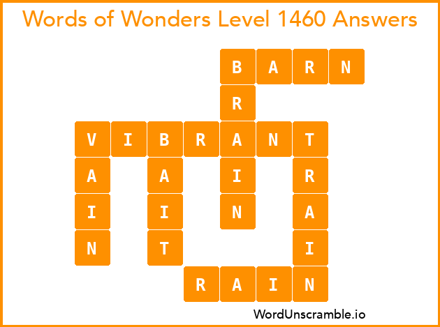 Words of Wonders Level 1460 Answers