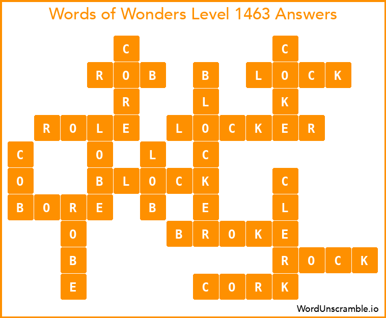Words of Wonders Level 1463 Answers