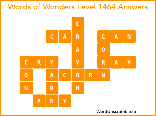 Words of Wonders Level 1464 Answers