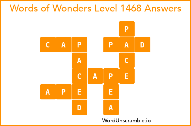 Words of Wonders Level 1468 Answers