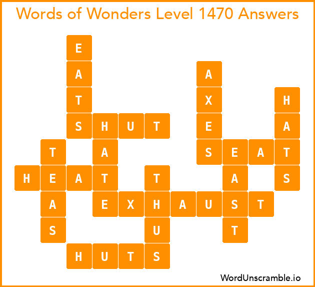 Words of Wonders Level 1470 Answers