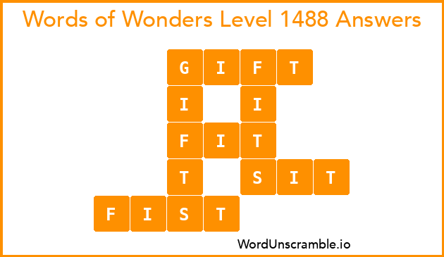 Words of Wonders Level 1488 Answers