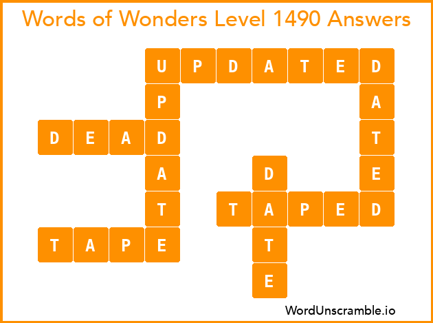 Words of Wonders Level 1490 Answers