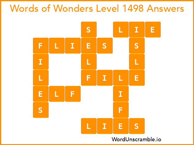Words of Wonders Level 1498 Answers