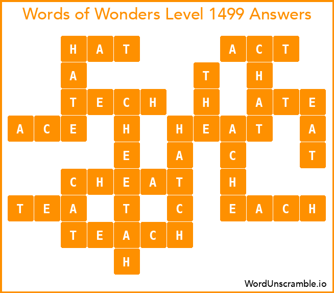 Words of Wonders Level 1499 Answers