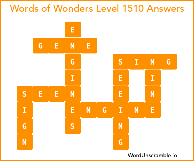 Words of Wonders Level 1510 Answers