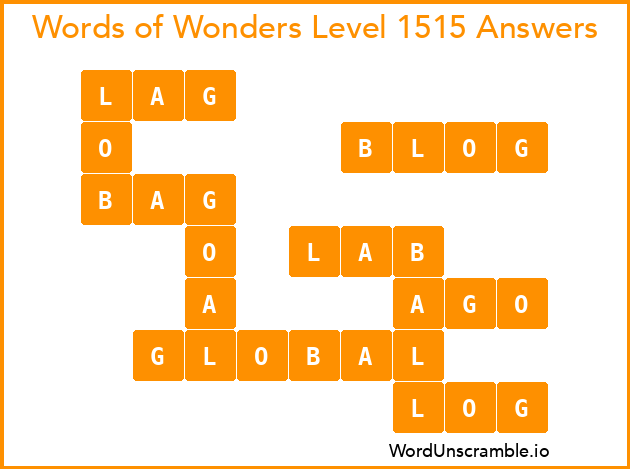 Words of Wonders Level 1515 Answers