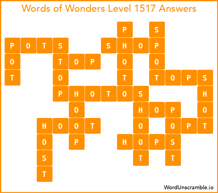 Words of Wonders Level 1517 Answers