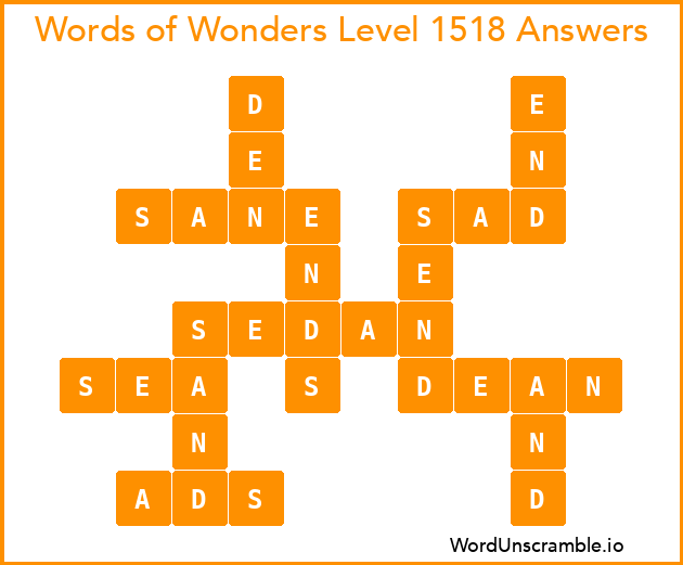 Words of Wonders Level 1518 Answers