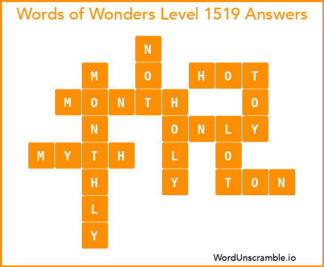 Words of Wonders Level 1519 Answers