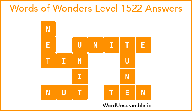Words of Wonders Level 1522 Answers