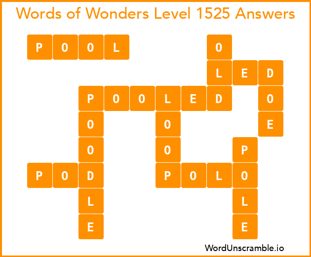 Words of Wonders Level 1525 Answers