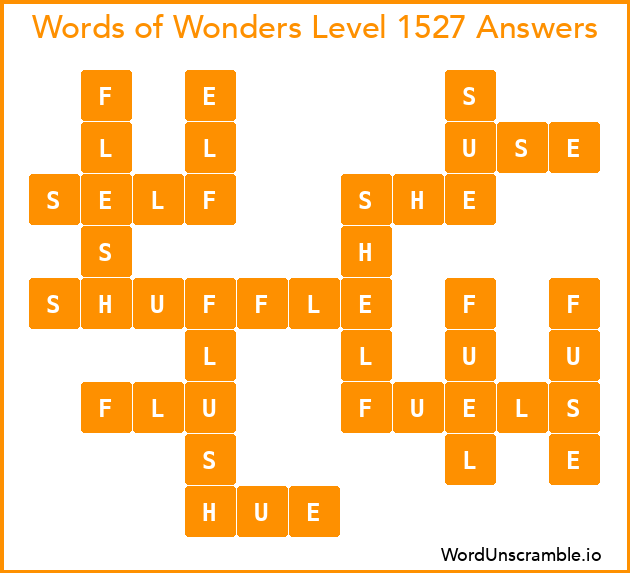 Words of Wonders Level 1527 Answers