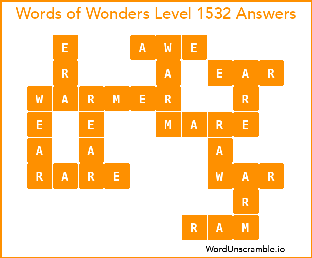Words of Wonders Level 1532 Answers