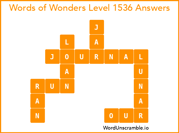 Words of Wonders Level 1536 Answers