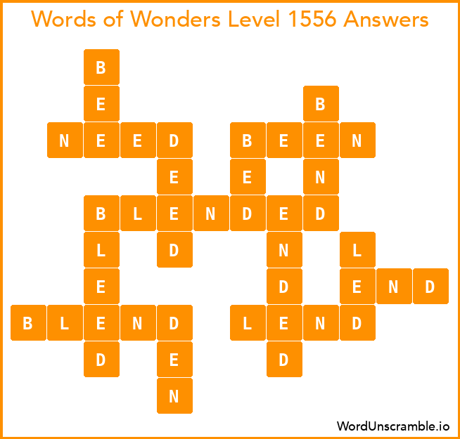 Words of Wonders Level 1556 Answers