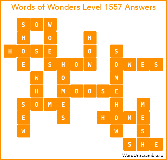 Words of Wonders Level 1557 Answers