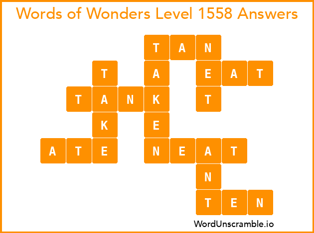 Words of Wonders Level 1558 Answers