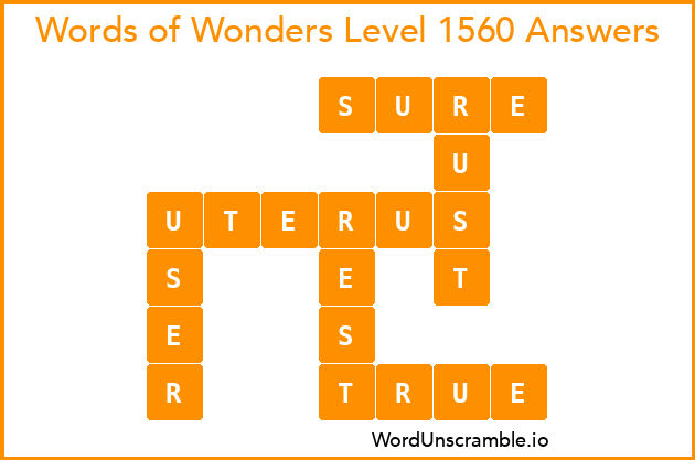 Words of Wonders Level 1560 Answers