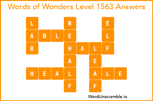 Words of Wonders Level 1563 Answers