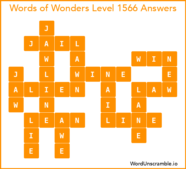 Words of Wonders Level 1566 Answers