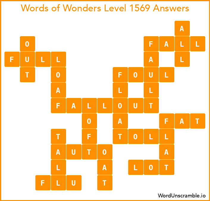 Words of Wonders Level 1569 Answers