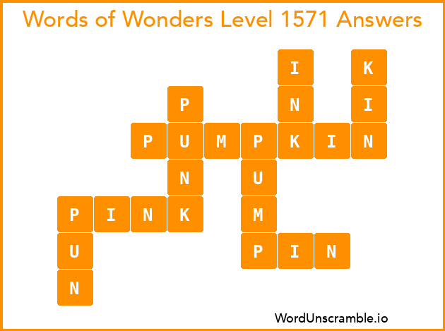 Words of Wonders Level 1571 Answers