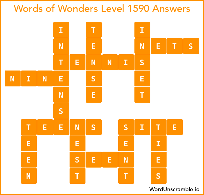 Words of Wonders Level 1590 Answers