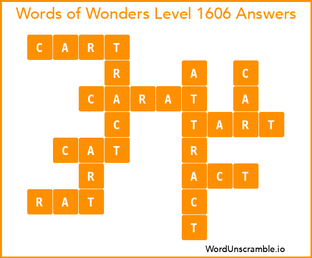 Words of Wonders Level 1606 Answers