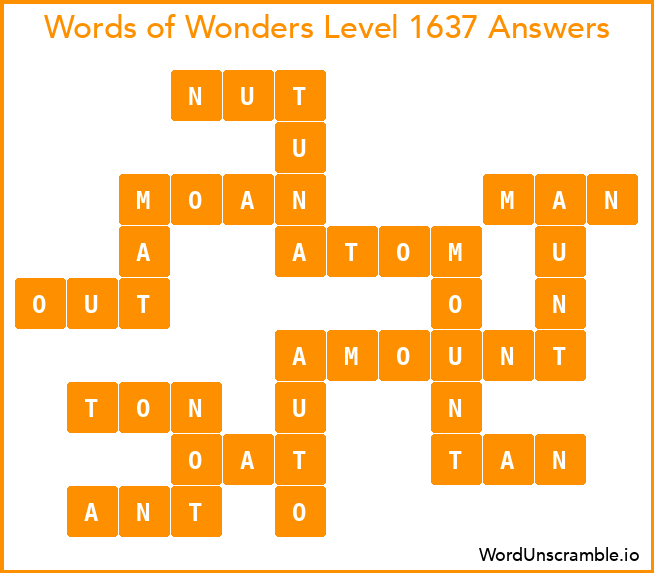 Words of Wonders Level 1637 Answers