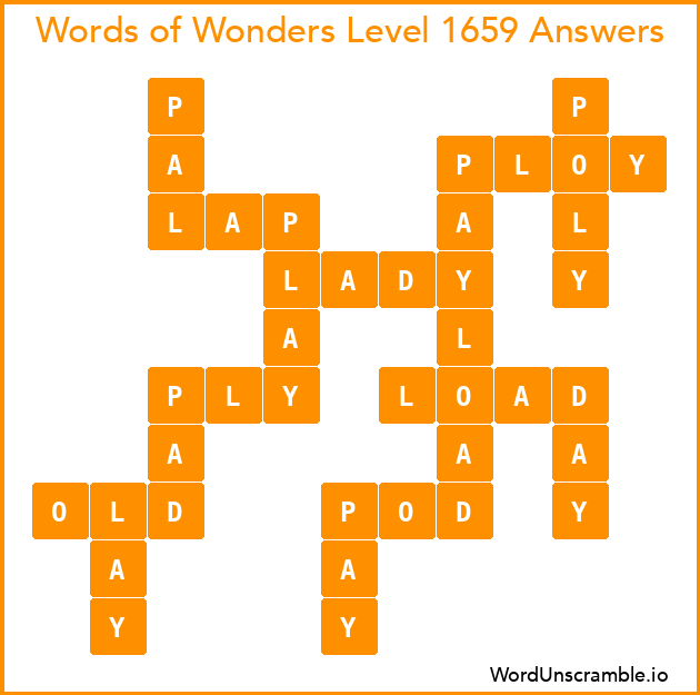 Words of Wonders Level 1659 Answers