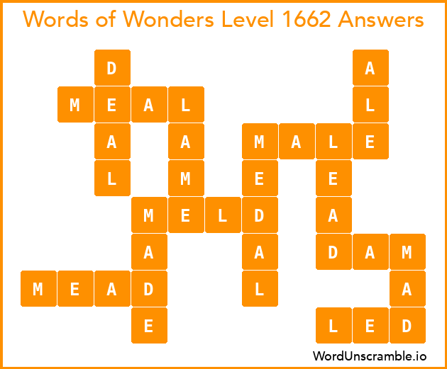 Words of Wonders Level 1662 Answers