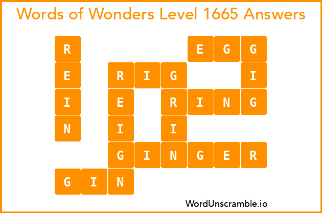 Words of Wonders Level 1665 Answers