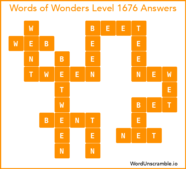 Words of Wonders Level 1676 Answers