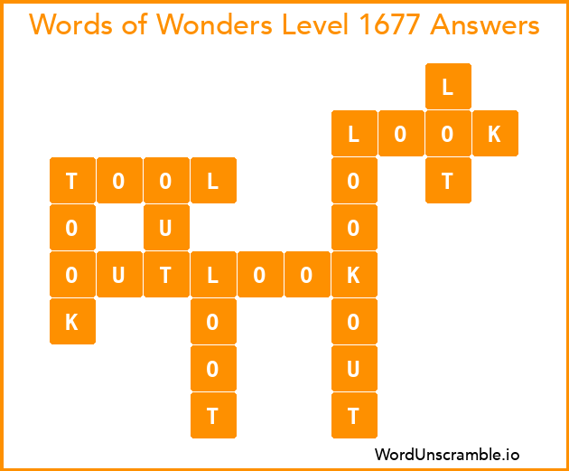 Words of Wonders Level 1677 Answers