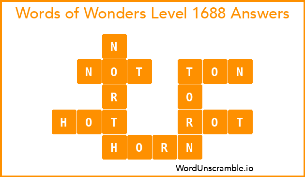 Words of Wonders Level 1688 Answers
