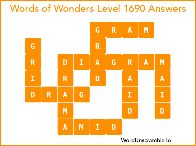 Words of Wonders Level 1690 Answers