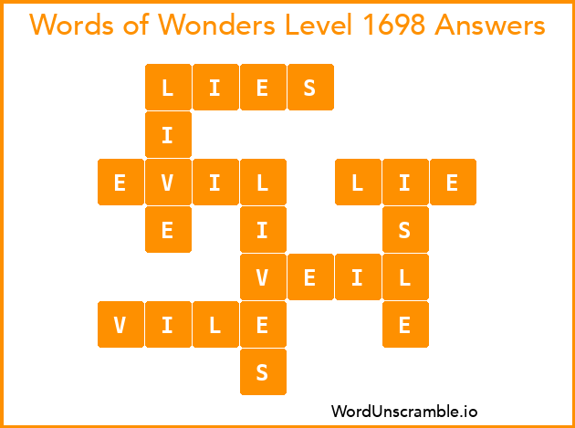 Words of Wonders Level 1698 Answers