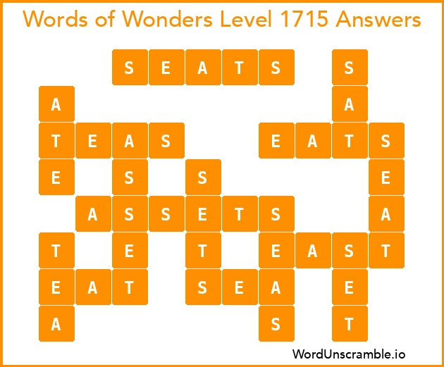 Words of Wonders Level 1715 Answers