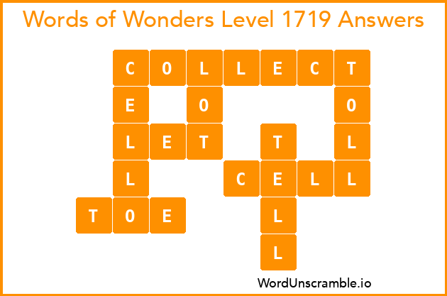 Words of Wonders Level 1719 Answers