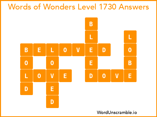 Words of Wonders Level 1730 Answers