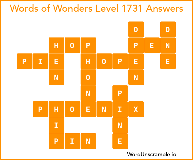 Words of Wonders Level 1731 Answers