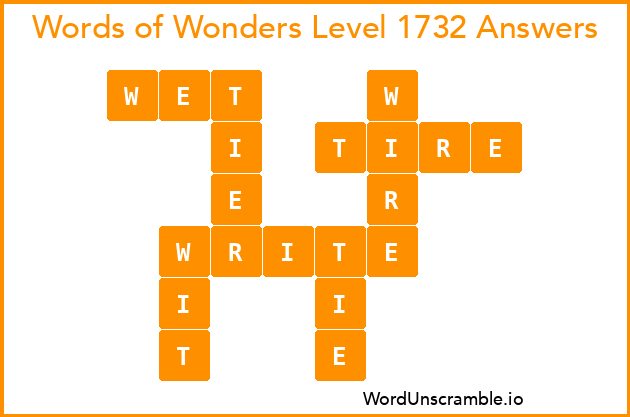 Words of Wonders Level 1732 Answers