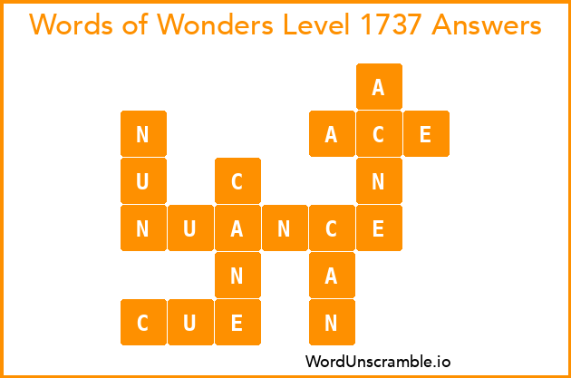 Words of Wonders Level 1737 Answers